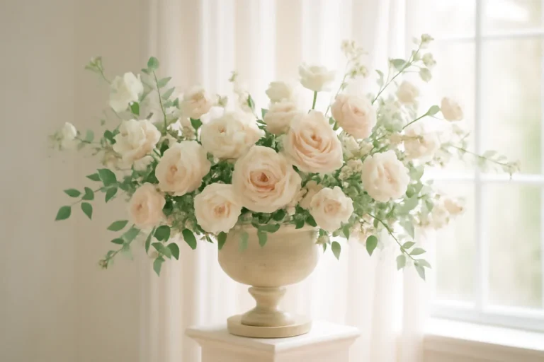 How Out-of-Town Couples Can Plan Wedding Flowers Remotely floral design detail for a Tampa wedding