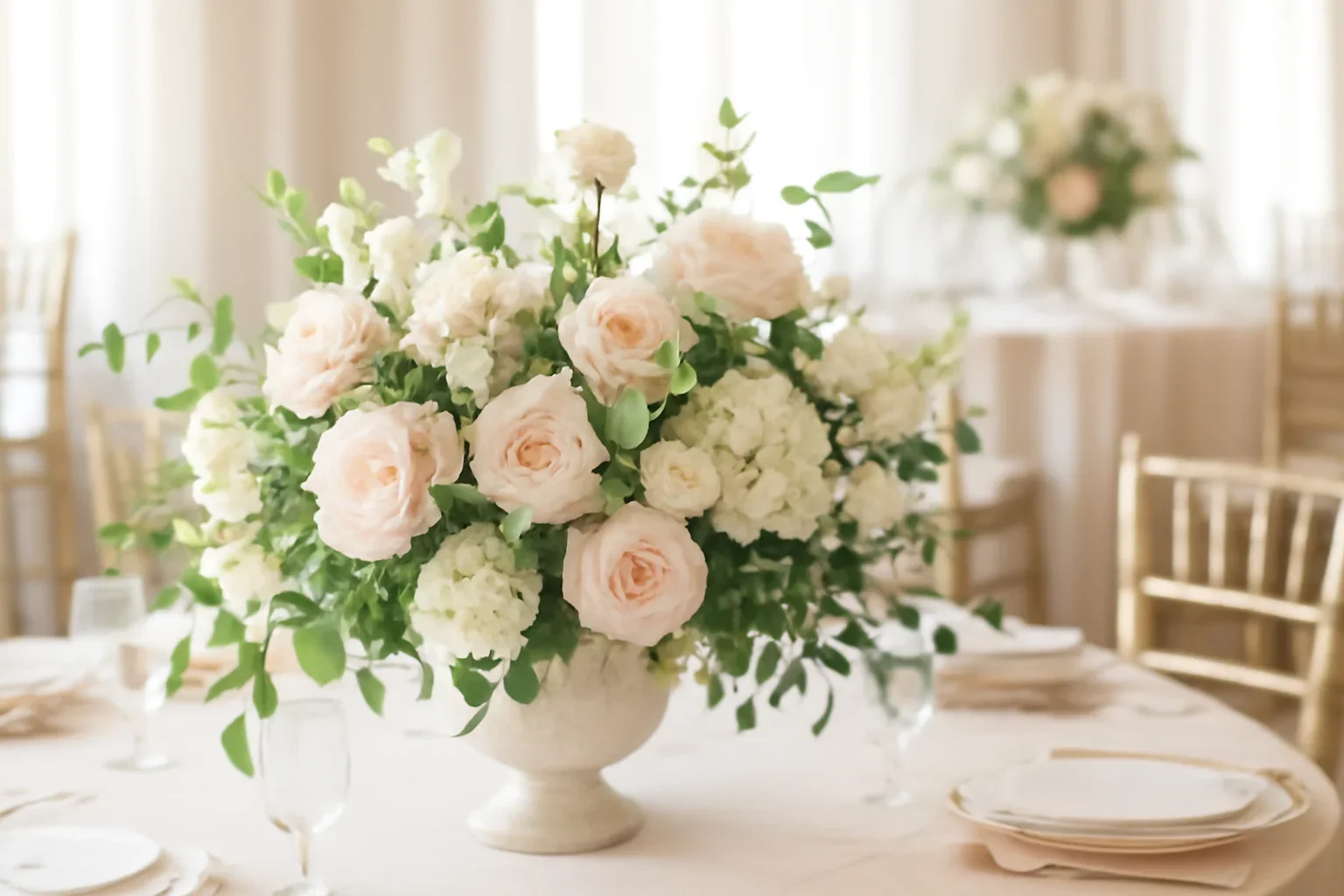 How to Repurpose Ceremony Flowers at the Reception floral design detail for a Tampa wedding