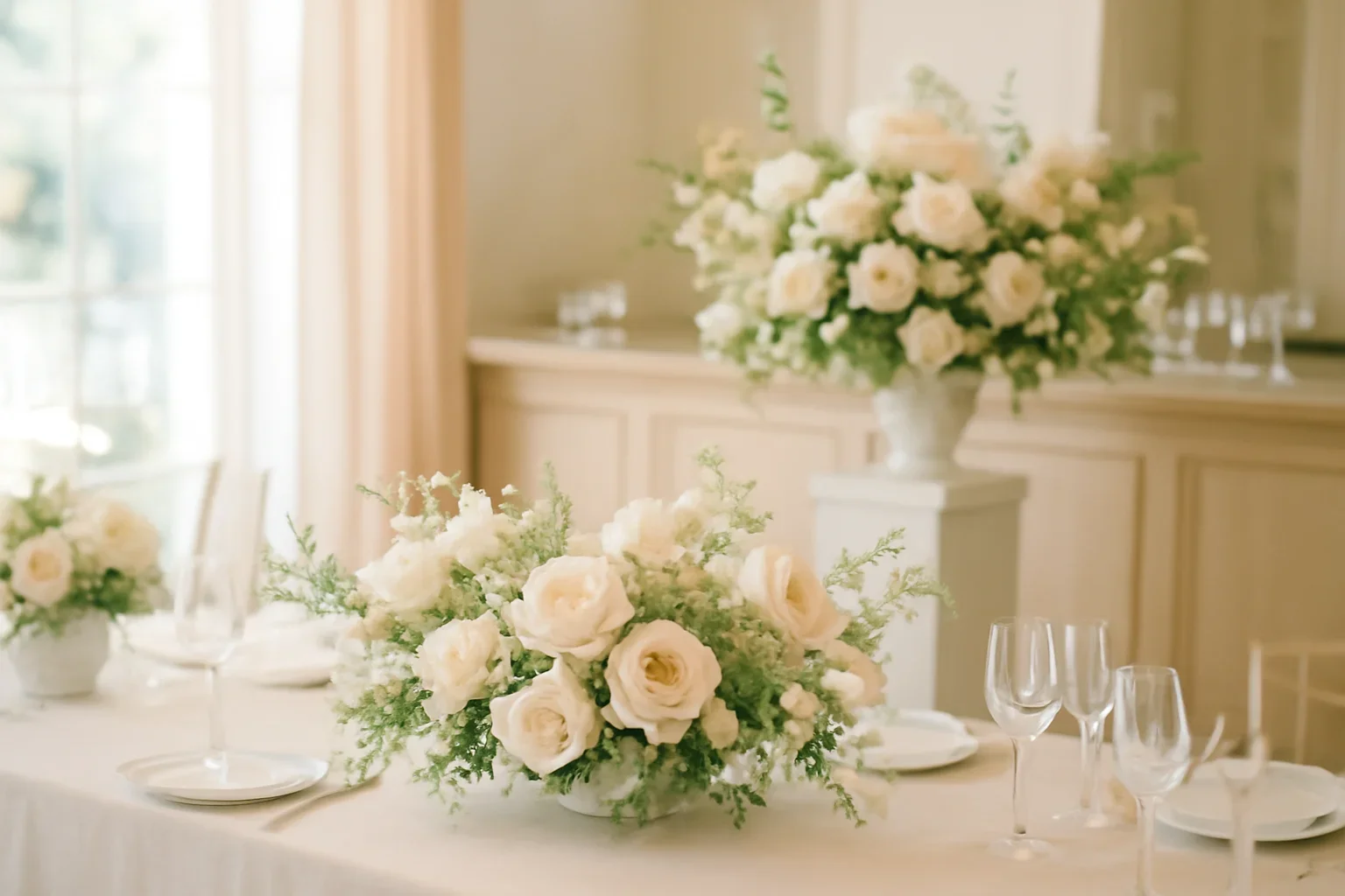 Reception Flower Checklist: From Head Table to Bar floral design detail for a Tampa wedding