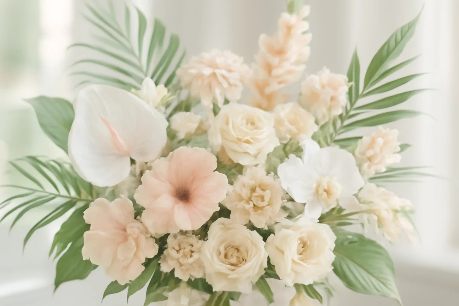 Top Tropical Blooms for Colorful Florida Weddings floral design detail for a Tampa wedding