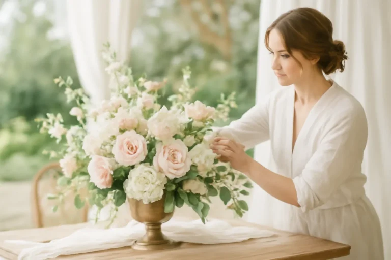 What a Full-Service Wedding Florist Actually Does floral design detail for a Tampa wedding