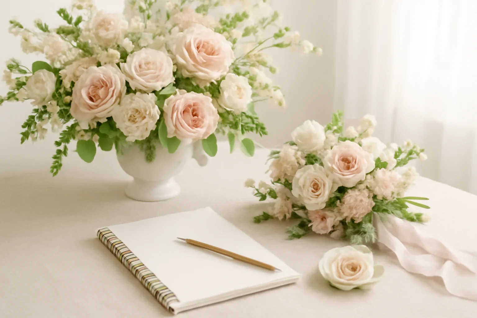 What to Bring to Your Wedding Flower Consultation floral design detail for a Tampa wedding