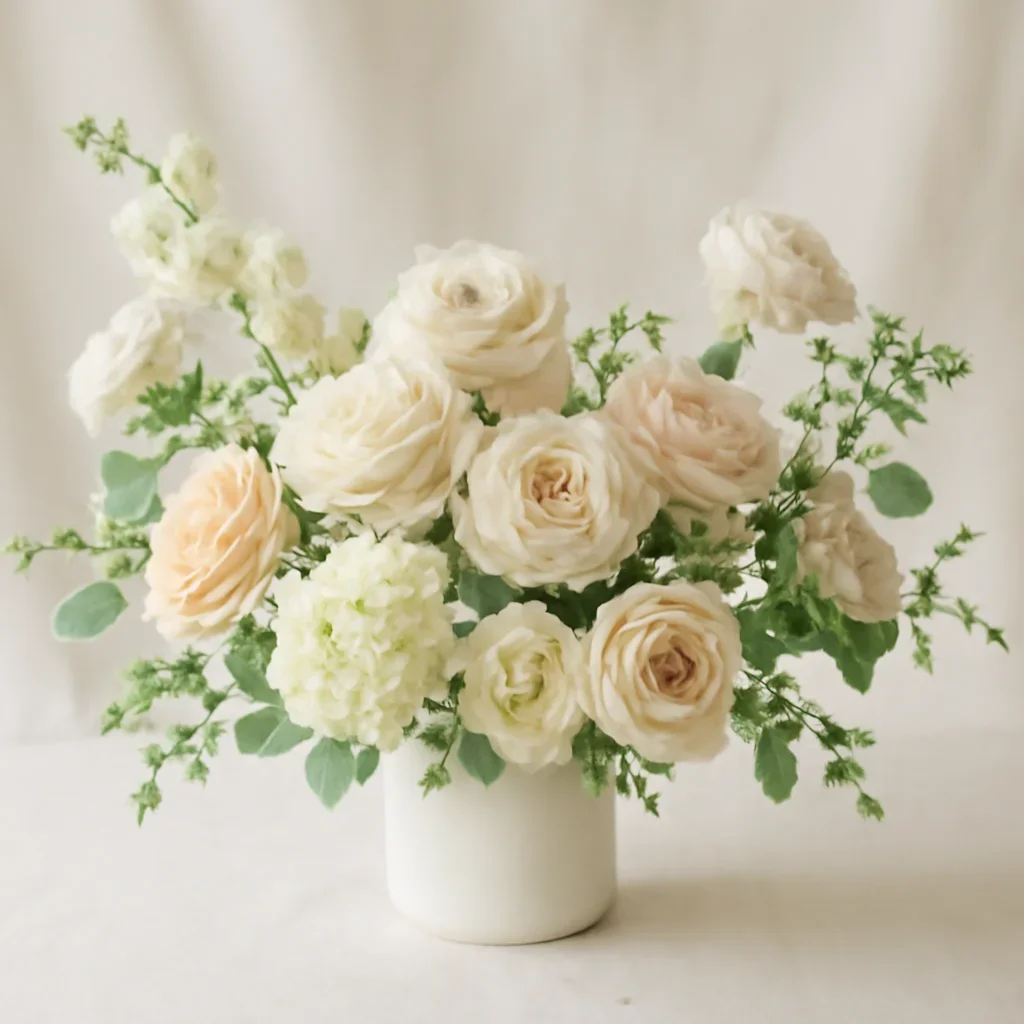Wedding flower arrangement supporting the small wedding flower package page