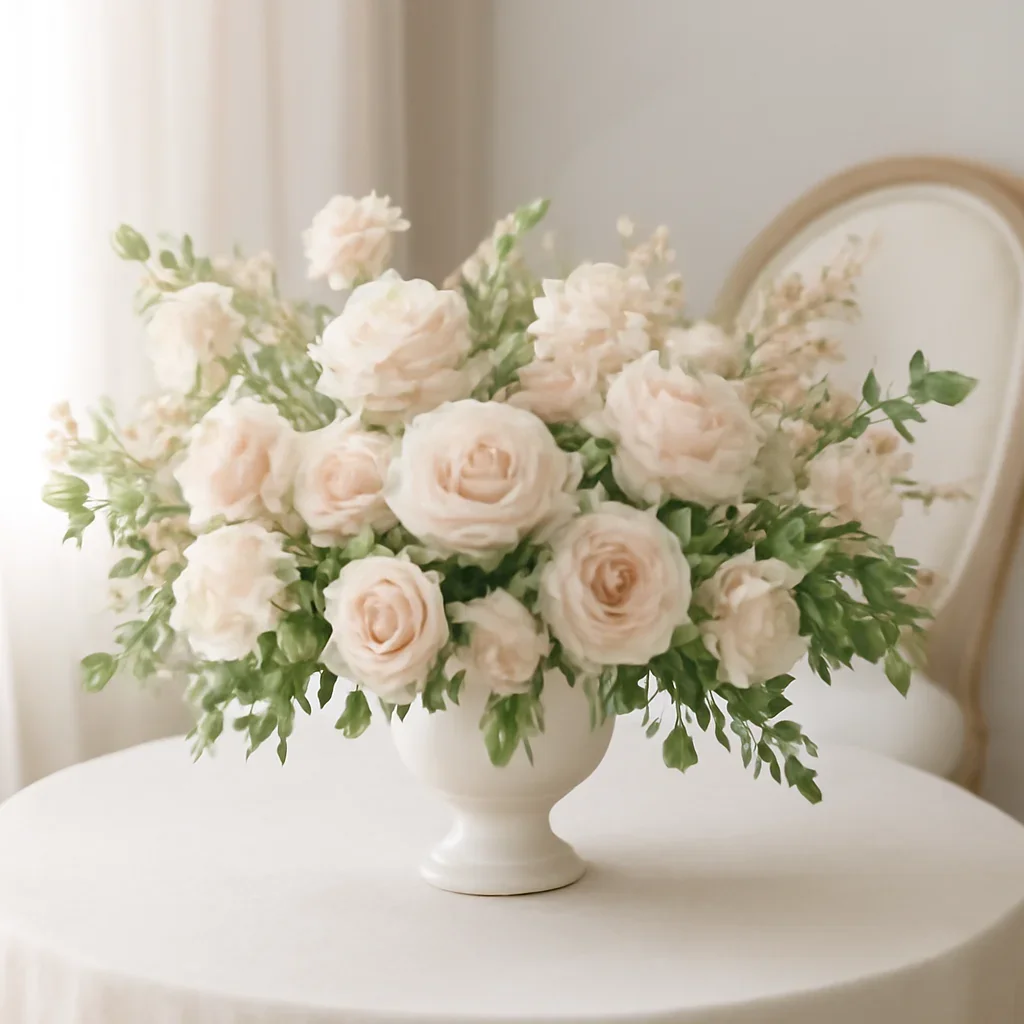 Wedding flower arrangement supporting the boutique florist vs big-box florist page
