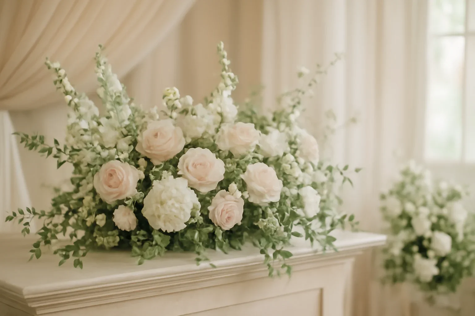 Altar Decor floral design detail for a Tampa wedding