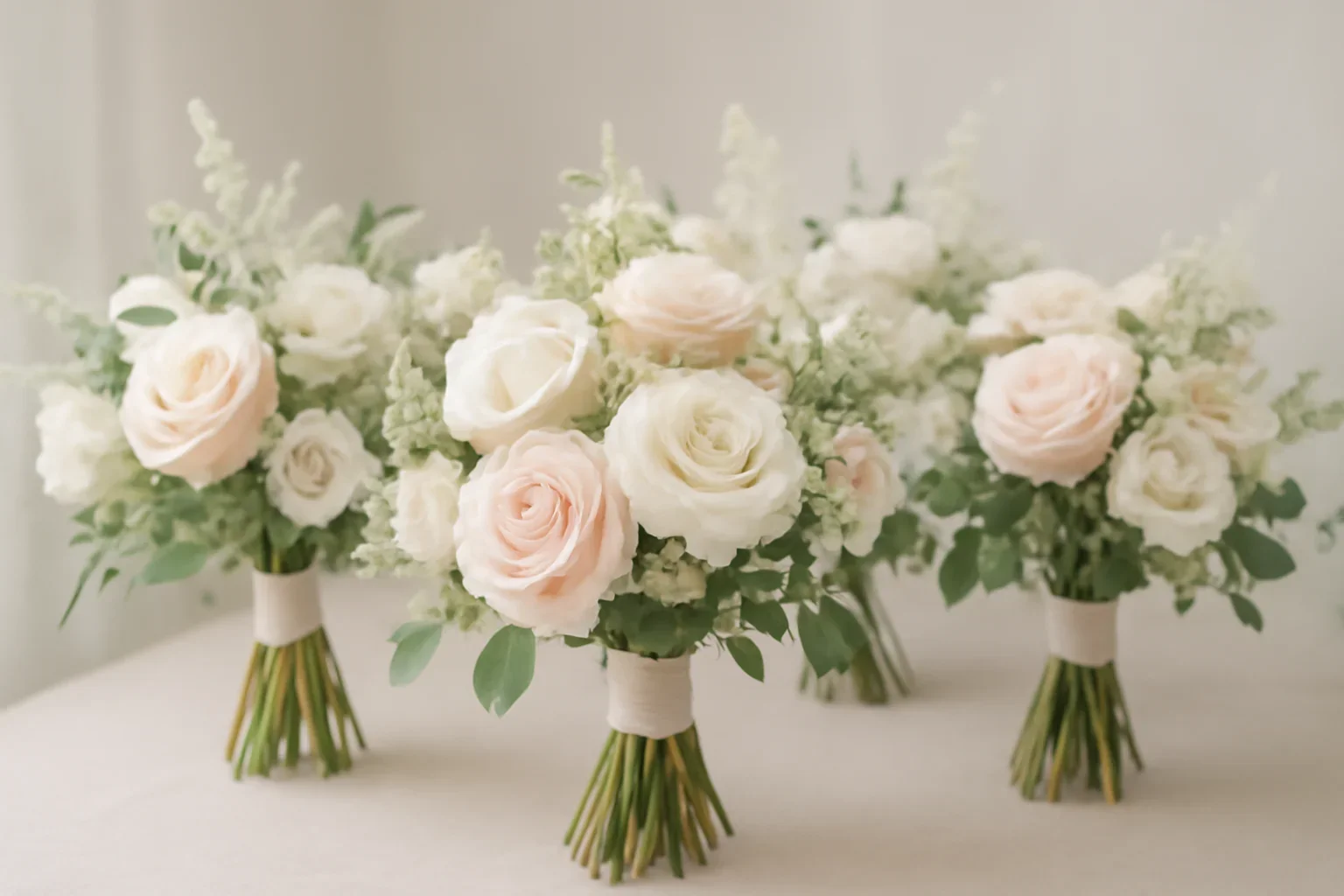 Bridesmaid Bouquets floral design detail for a Tampa wedding