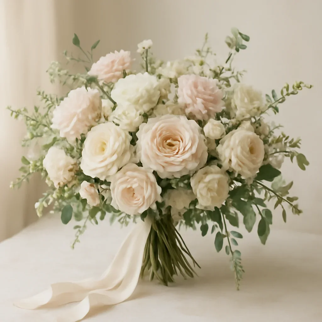 Wedding flower arrangement supporting the odessa wedding florist page