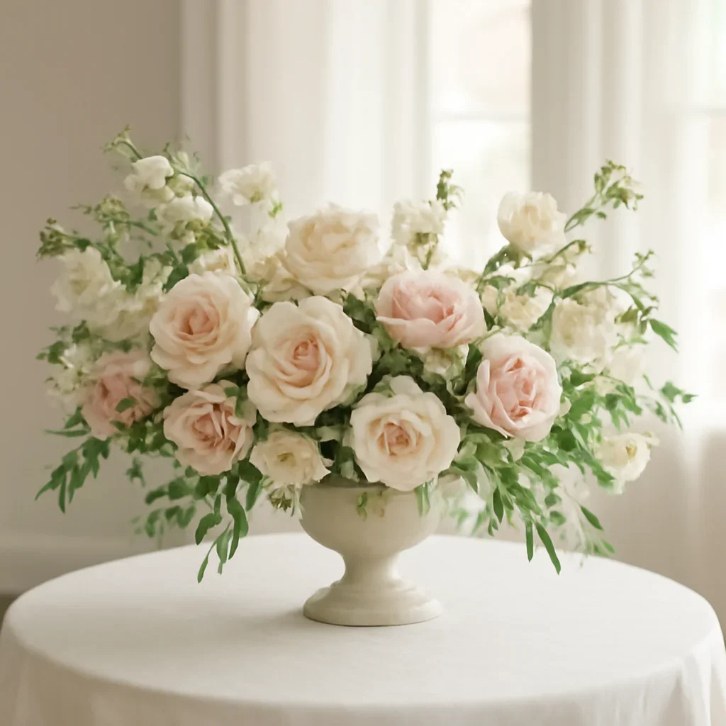 Wedding flower arrangement supporting the st. petersburg wedding florist page