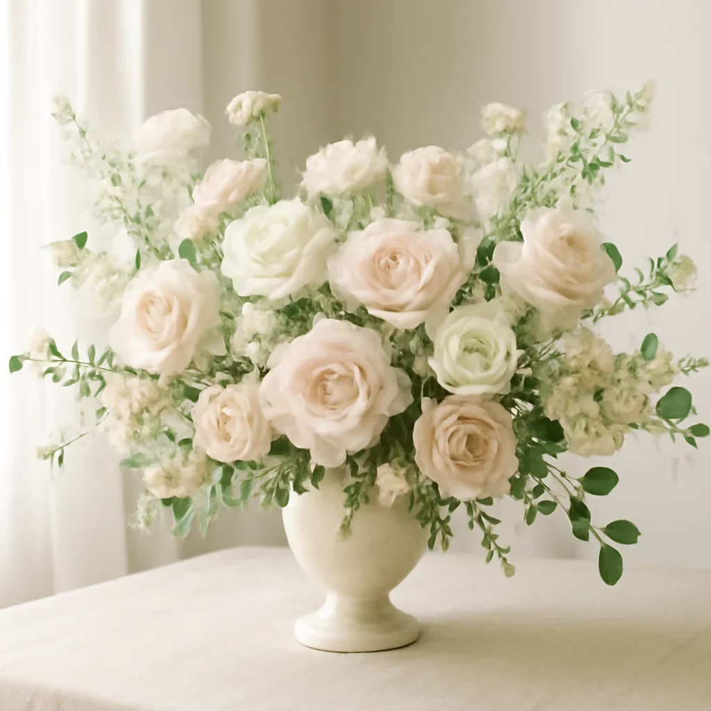 Wedding flower arrangement supporting the wesley chapel wedding florist page
