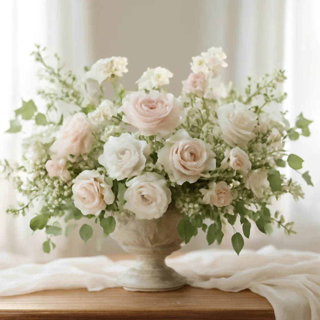 Wedding flower arrangement supporting the tampa bay wedding flowers page