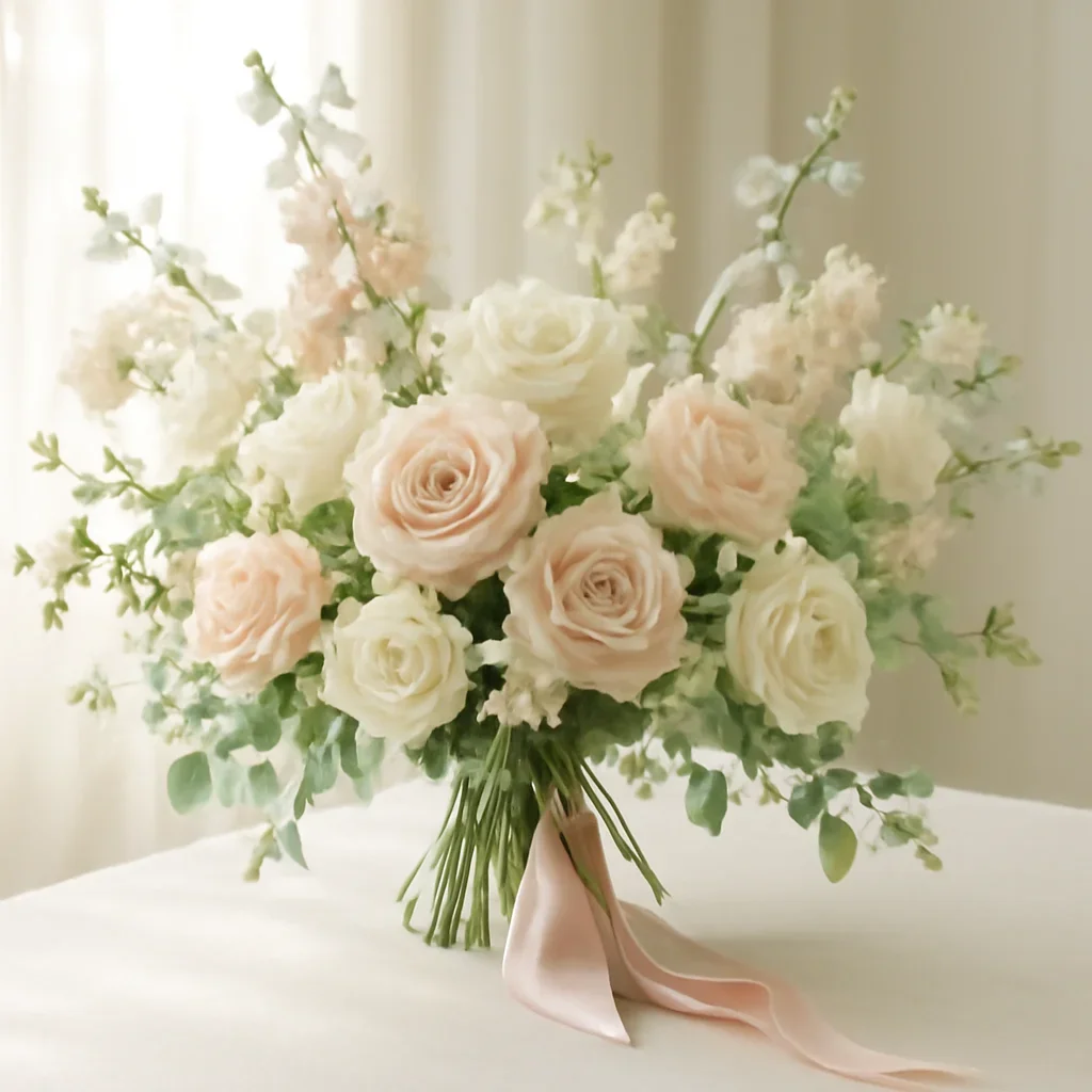 Wedding flower arrangement supporting the wedding florist tampa page