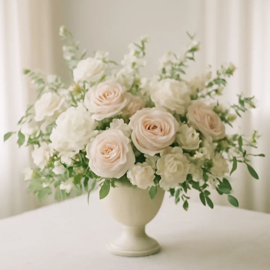 Wedding flower arrangement supporting the wedding flower packages page